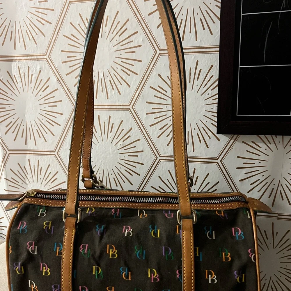 Dooney & Bourke Multicolor Monogram Shoulder Bag - Picture 2 of 6